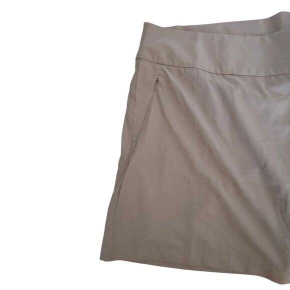 TEK GEAR Women's Woven Golf Skort 2XL Linden Wood Tan Activewear Relaxed Fit NOS - Picture 3 of 10